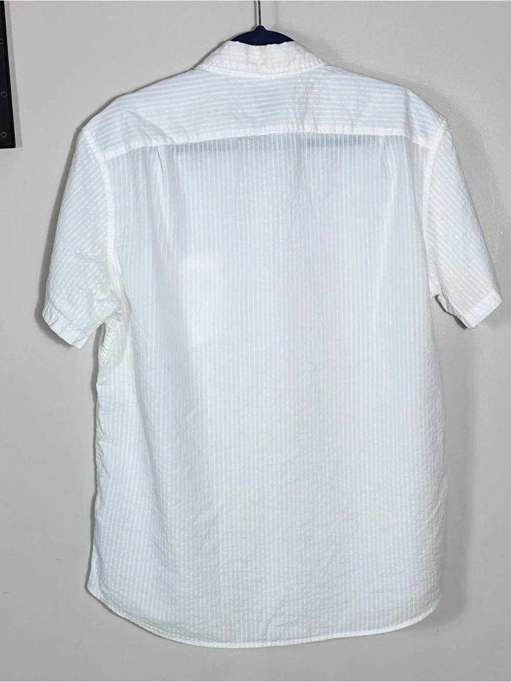 J. Crew White Short-Sleeve Button-Down Shirt 100% cotton